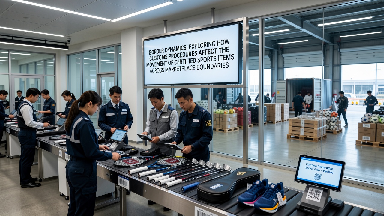 Customs inspection of certified sports cards at an international border facility