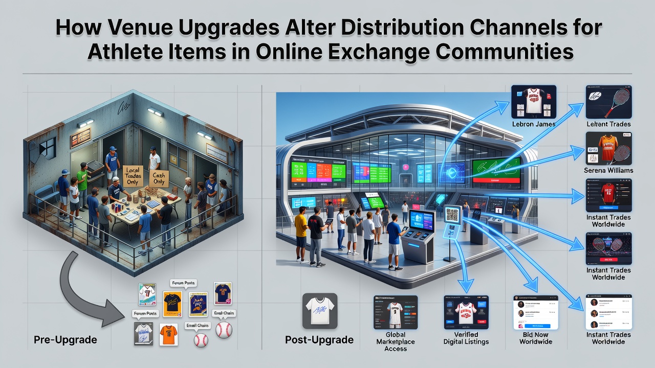 Stadium venue upgrades affecting athlete memorabilia distribution