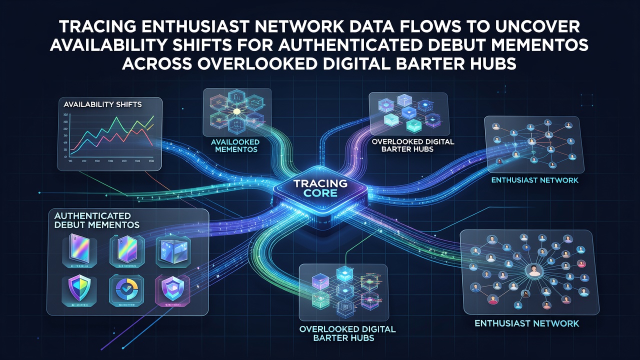 Network diagram showing data flows between collector forums and digital trading platforms for authenticated memorabilia